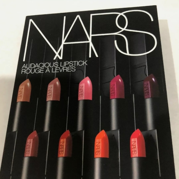 NARS Other - NARS AUDACIOUS LIPSTICK Sample Card with 8 S